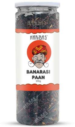 HARIBAS Banarasi MEETHA PAAN MUKHWAS 200gm | NO Supari and Tobacco (Dry Paan, Mouth Freshener, Digestive and After-Meal Mukhwas) BANARASI MEETHA PAAN Mouth Freshener