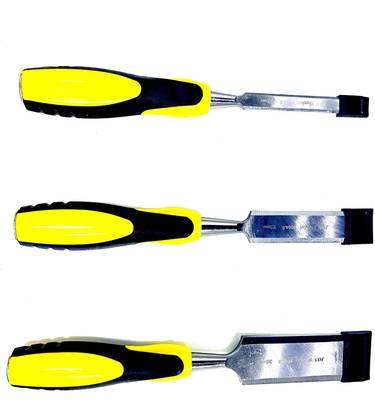 JON BHANDARI Combo of 3 Wood Chisel 13mm (1/2"), 25mm (1"), 38mm (1-1/2") Firmer Chisel Set