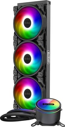 PCCOOLER GI-CX360 ARGB AIO Liquid Cooler, 360 Radiator, 3x120mm PWM Fans Liquid Cooling All in one Cooler