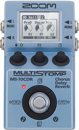 ZOOM MS-70CDR / EG MultiStomp Chorus/Delay/Reverb Guitar Pedal Guitar Processor