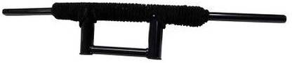 Bullkartzone Bike Handle Bar Dual Handlebar Pipe/Rod with Rope Black Handle Bar (Black) Handle Bar