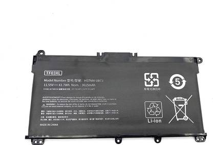 WISTAR TF03XL Battery TF03041XL for HP Pavilion 15-CC 15-CD Series:15-cc154cl 15-cc060wm 15-cc152od 15-cc055od 15-cd040wm;17-AR007CA 17-AR050WM 920046-121 421 541 920070-855 HSTNN-IB7Y LB7J LB7X UB7J 4 Cell Laptop Battery