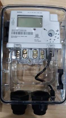 SECURE Saral 10-60A Single Phase Digital Energy Meter Metal Electrical Box