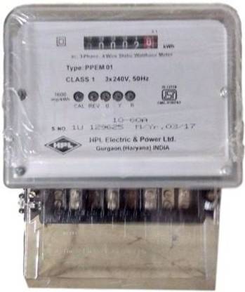 HPL Three Phase Counter Type 10-60A Energy Meter Metal Electrical Box
