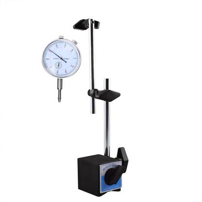 Digital Craft Dial Indicator Gauge 0-10mm/0.01mm High Accuracy Dial Indicator Micrometer Precise Concentricity Measurement Instrument Tools with Flexible Magnetic Stand Table Scale Indicators Tools Dial Indicator