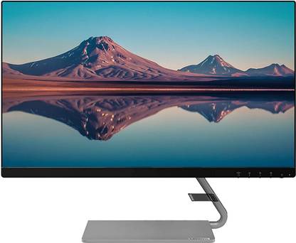 Lenovo Q - Series 60.45 cm (23.8 inch) Full HD LED Backlit IPS Panel with TUV Eyesafe Vision Health Board Certified, Smart Display Customization with Lenovo Artery, 2 X 3W Speakers & Natural Blue Light Monitor (Q24i-1L)