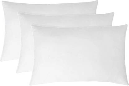RGOCSTORE Microfibre Sleeping Pillow Pack of 3 Solid