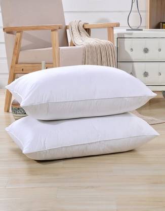 Trilochan Group Luxury Cotton Solid Sleeping Pillow Pack of 2