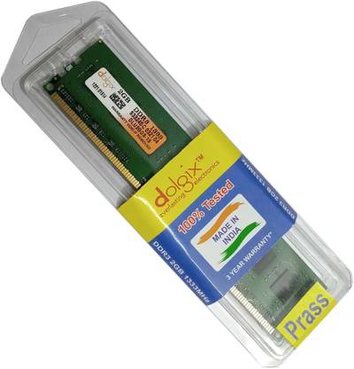 prass DLU2GD3 DDR3 2 GB (Single Channel) PC (Dolgix 2gb ddr3 1333)