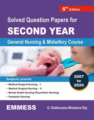 Solved Question Paper For 2nd Year General Nursing And Midwifery Course