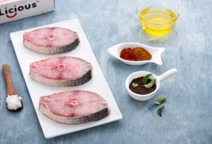 Licious Indian Salmon/Rawas Steaks Clean