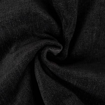 Ami Creation Black_Fabric Polyester Textured Fabric for Rich & Soft Cloth with Plain Colours for Sofa Sofa Fabric