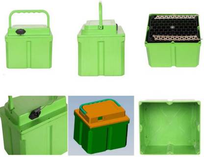 TPENT Plastic Box for Lithium-ION Battery Making Capacity 180 Cells of 18650 (Heavy Plastic Used,Durable)(1 Box + 1 Connector + 22 Nickle Strips + 4 PCS of 18650 9 * 10 LI-Cell Holders) Educational Electronic Hobby Kit