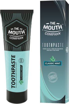 The Mouth Company Classic Mint Toothpaste for Bad Breath Control, Cures Inflammation, No Chemicals Toothpaste