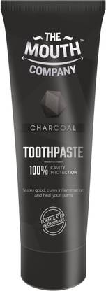 The Mouth Company Activated Charcoal Toothpaste for Deep Cleansing & Teeth Whitening, 100% Vegan Toothpaste