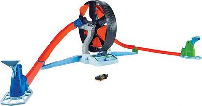 HOT WHEELS SPINWHEEL CHALLENGE PLAYSET CARS TRACKSET , GREAT GIFT FOR KIDS