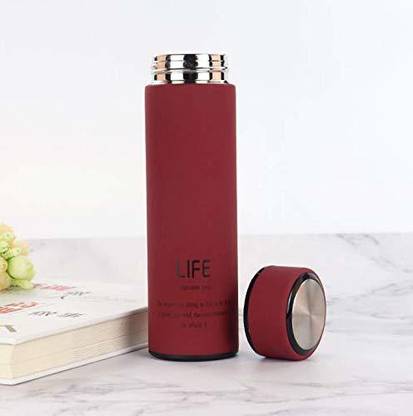 AKR Double Wall Vacuum Insulated Stainless Steel Flask BPA Free Thermos Travel Vacuum- Hot and Cold 12 Hours ( RED, Stainless Steel 304) 500 ml