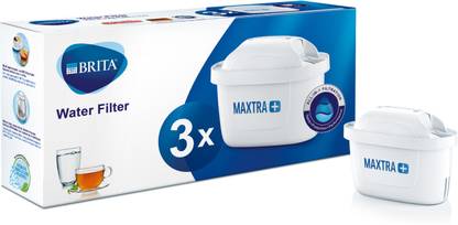 BRITA MAXTRA+ German Engineered Water Filter Refill Cartridge, Compatible with Water Filter Jugs, Powerful Filtration with MicroFlow Technology, Improves Taste of Water, Pack of 3 Media Filter Cartridge