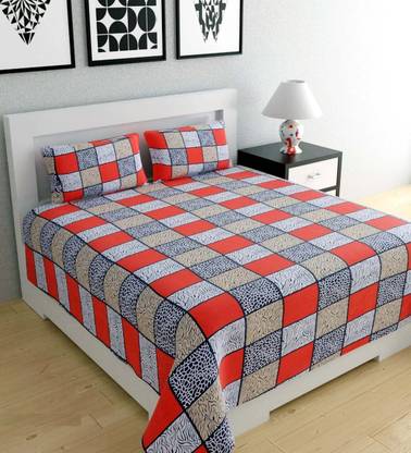 Echor Microfiber Double Flat 250 TC Printed Bedsheet