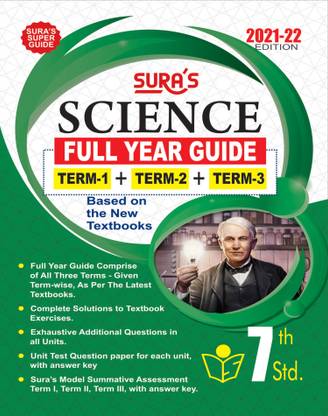 Sura's 7th STD Science Full Year Guide (ENGLISH MEDIUM) 2021-22 Edition - based on Samacheer Kalvi Textbook 2021