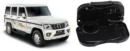 KOZDIKO 1 Pc Black Colour car Travel Food/Drink Tray Holder for - Mahindra Bolero Cup Holder Tray Table