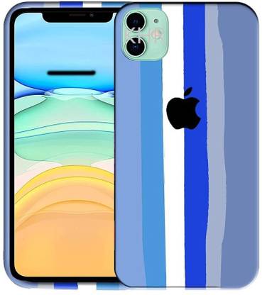 KHR Back Cover for Apple iPhone 11 Rainbow Liquid Silicone Soft Back Cover Case for iPhone 11 (Rainbow Case)