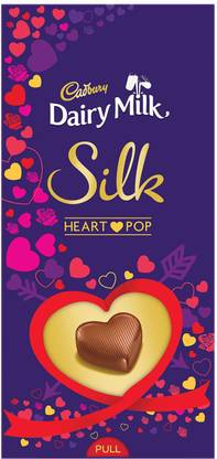 Cadbury Dairy Milk Silk Heart Pop Chocolate 250 Gram Bars