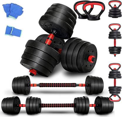 IRIS Fitness 7-in-1 Multifunctional Free Weights Dumbbells Set Adjustable Dumbbell