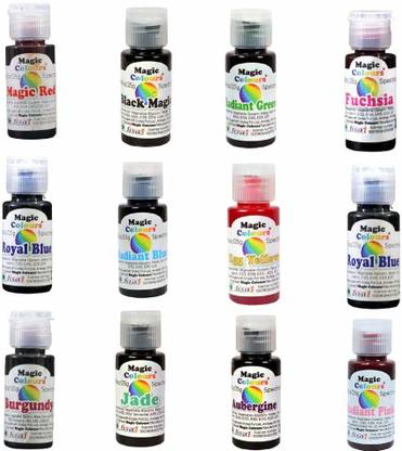 Magic Colours Spectral Mini Gel Color For Cake Pack Of 12 Shades Set A Multicolor