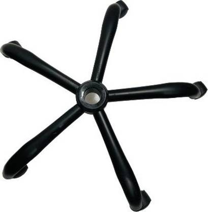 SOMRAJ Office Revolving Computer Study Chair Base (Black Base) Furniture Parts Accessories Fit to Every Chair (Universal Size) (with Black Wheel) Fixed Furniture Caster