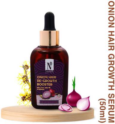 NutriGlow NATURAL'S Organic Onion hair Growth | DTH Blocker | for Thinning & Receding Hair