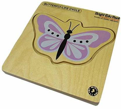 BRILLA Butterfly Life Cycle Puzzle With Augmented Reality Based Stories And Puzzle For 2 To 6 Years Old Kids Educational Game With Additional Features App Based Toy For Boys And Girls Life Cycle of a Butterfly