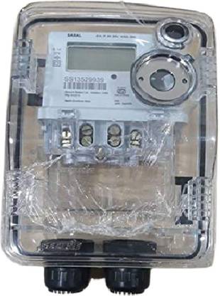SECURE Saral Net Meter Single Phase Digital Energy Meter for Solar Application Metal Electrical Box
