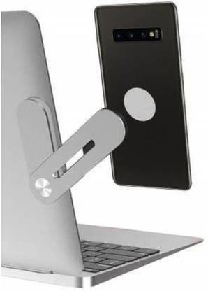 SYARA ZFJ_717M Magnetic Laptop Phone Holder, Adjustable Side Mount Clip, Stand Computer Monitor Expansion Bracket, Slim Portable Foldable Smartphone Stand compatiable with all Smart phone || Laptop Mobile Holder||Monitor Mobile stand||Mobile Phone Holder Stand|| Fancy Holder || Flexible stand|| compatible with all smart phones Mobile Holder