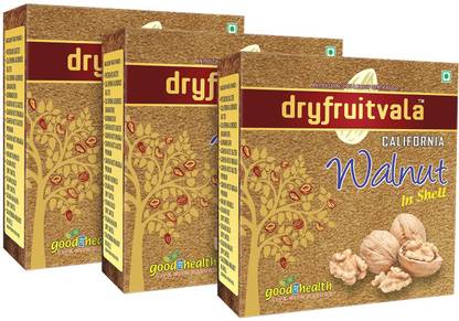 DFV dryfruitvala California Walnut in Shell (Akhrot) x 3 Walnuts