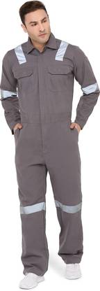 Associated Uniforms BOILER SUIT GREY FULL SLEEVE L OF 240 GSM Paint Coverall