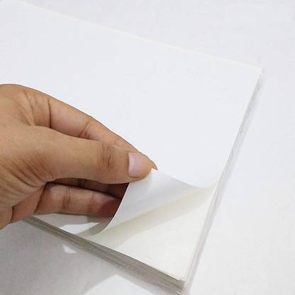 AryanEnt A4 Label Paper 150 GSM- 100 Sheets in 1 Pack Self-Adhesive Paper Label