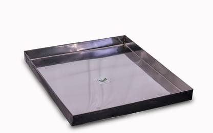 malabar Stainless Steel Pudding Tray for Shops 16"x14", Multi-Purpose Tray Rectangular Tray