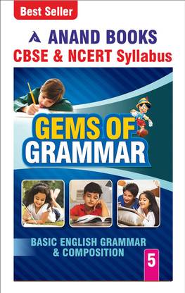 Anand Books Gems Of Grammar 5 English Grammar & Composition Book For Class 5th (Hindi Medium) CBSE & NCERT Syllabus U.P. Board