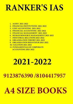 Commerce Rankers - Latest And Updated Study Material 2021-2022 (33rd Edition)