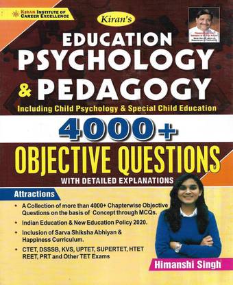Education Psychology And Pedagogy Objective Questions In English Useful For CTET DSSSB KVS UPTET SUPERTET HTET REET PRT In English