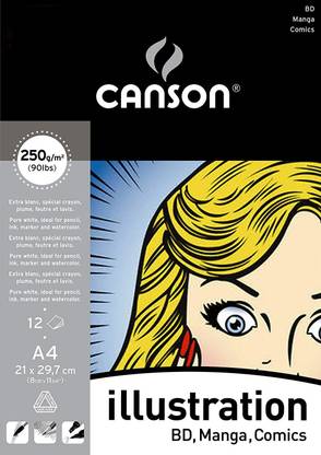Canson Illustration A4 Smooth Texture Sketch Pad