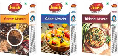 jenish Garam Masala(100gram) Chaat Masala(100gram) Khichadi Masala(100gram) Combo (Pack of 3)