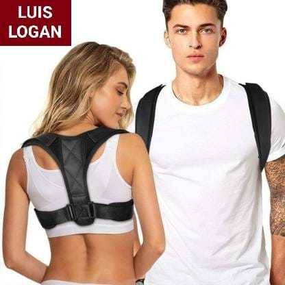 LUIS LOGAN Posture Corrector Adjustable Belt Clavicle Brace for Back Pain Unisex Black FREE Posture Corrector