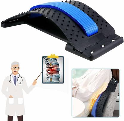 MARQUEONN Lumbar Back Stretcher Tool for Lower and Upper Back Massager and Support Back / Lumbar Support