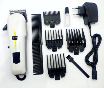 Geemy PROFESSIONAL HAIR CLIPPER ZERO RECHARGEABLE CORD /CORDLESS Trimmer 45 min  Runtime 4 Length Settings