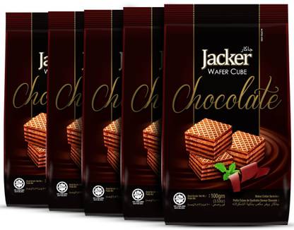 Jacker Wafer Cube Chocolate | Pack of 5 Wafers