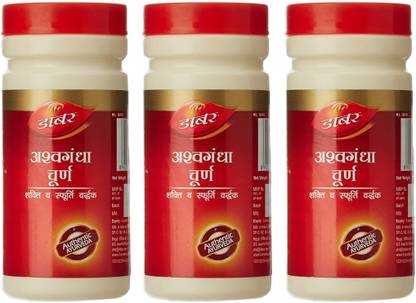 Dabur Ashwagandha Churna for Stamina & Energy (Pack of 3)