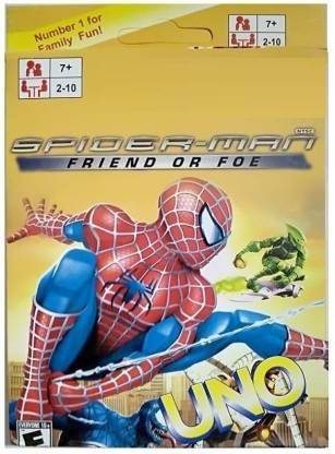 प्ले & लर्न SPIDERMAN Uno card Games Fast Fun FAMILY CARD GAME COMPLETE PACK OF 1 (MULTI-COLOR)