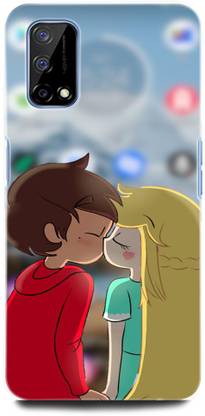 INTELLIZE Back Cover for Realme Narzo 30 Pro RMX2117 ANIME, COUPLE, LOVE TOGETHER, COUPLE KISS, ANIME LOVE